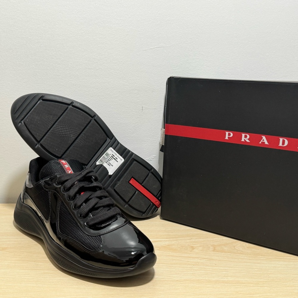 Prada America's Cup biker fabric sneakers
